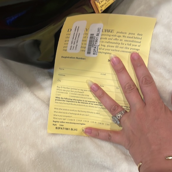 Dooney & Bourke Italian Patent Drawstring Signature Leathers Patent Collection - Picture 13 of 14